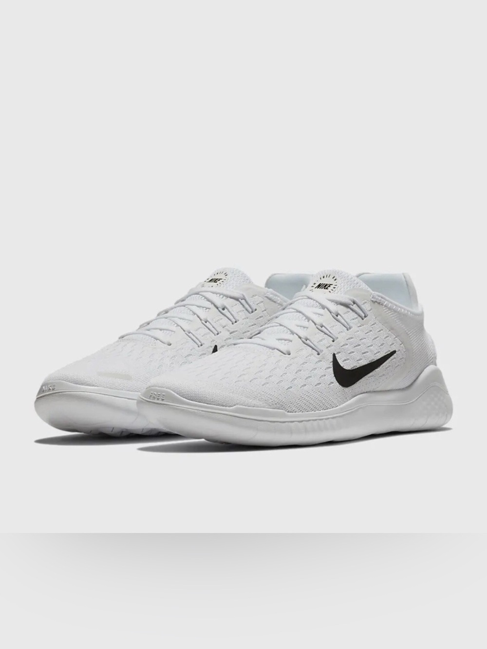 NWT brand new in box Nike White Freerun Flyknit Training Sneakers size 7.5 - Picture 10 of 10